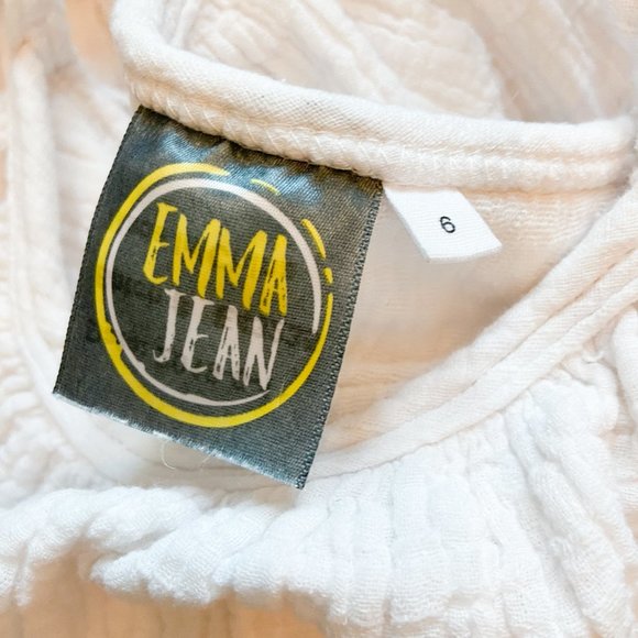 Emma Jean Kids Layered Spaghetti White Flowy Size 6 Top - Picture 5 of 5